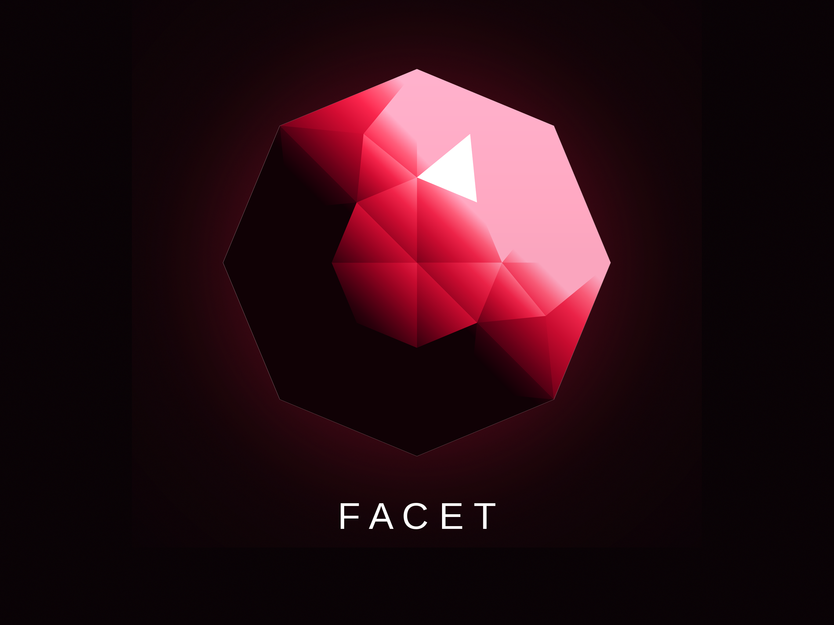 Facet — faceted ruby gem logo